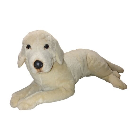 Mary Meyer Bravo Cream Labrador Retriever Plush Dog 1996 Stuffed Animal 24 Inch - Picture 1 of 10